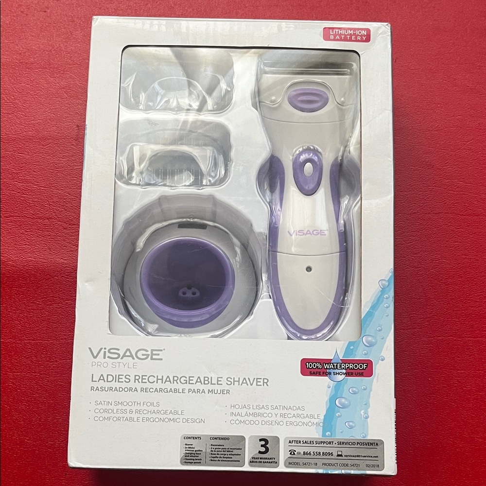 VISAGE Pro Style Sage Ladies Rechargeable Shaver Ladies rechargeable shaver